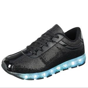 Women Rechargeable Led Fashion Sneaker Glitter